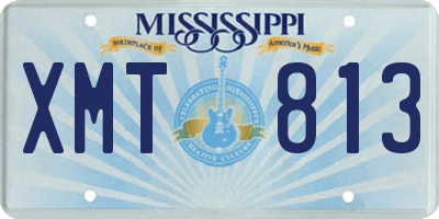 MS license plate XMT813