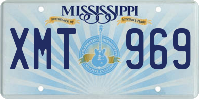 MS license plate XMT969