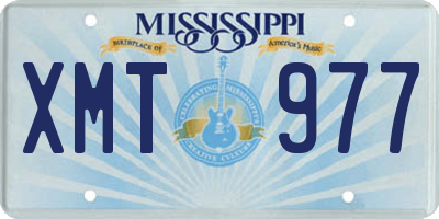 MS license plate XMT977