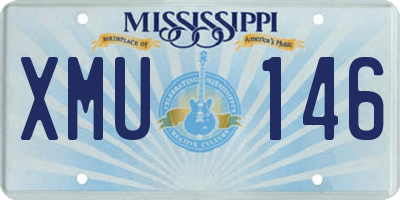 MS license plate XMU146