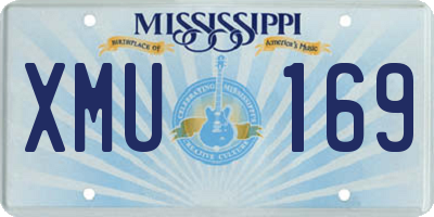 MS license plate XMU169