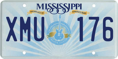 MS license plate XMU176