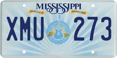 MS license plate XMU273