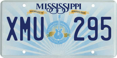 MS license plate XMU295