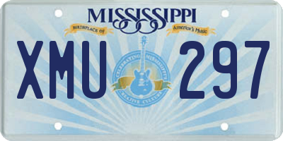 MS license plate XMU297