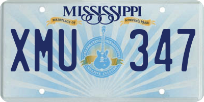 MS license plate XMU347