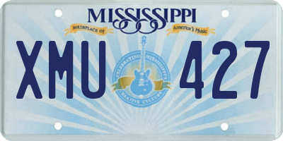 MS license plate XMU427