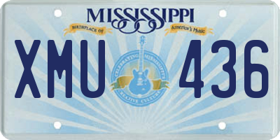MS license plate XMU436