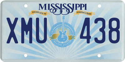 MS license plate XMU438