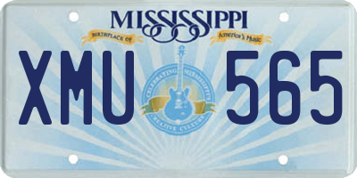 MS license plate XMU565