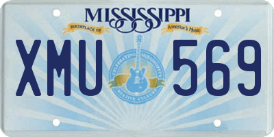 MS license plate XMU569