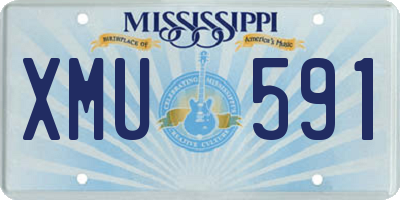 MS license plate XMU591