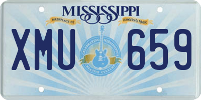 MS license plate XMU659