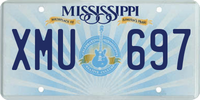 MS license plate XMU697