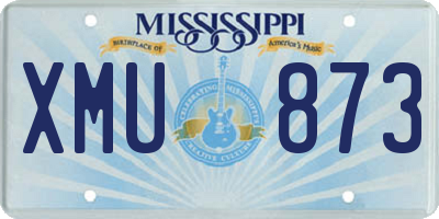 MS license plate XMU873