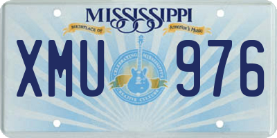 MS license plate XMU976