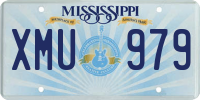 MS license plate XMU979