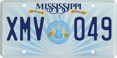MS license plate XMV049
