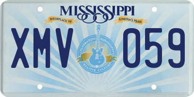MS license plate XMV059