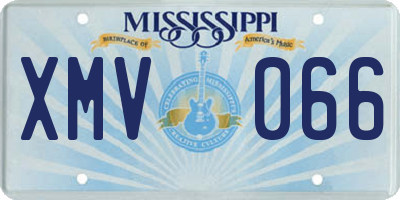 MS license plate XMV066