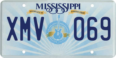 MS license plate XMV069