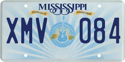 MS license plate XMV084