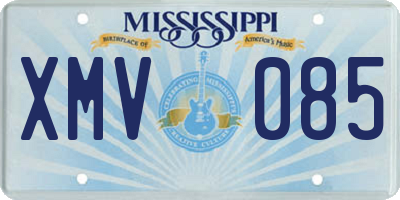 MS license plate XMV085