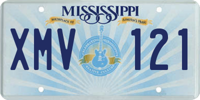 MS license plate XMV121