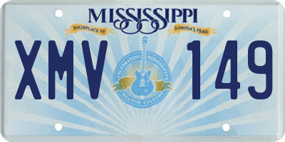 MS license plate XMV149