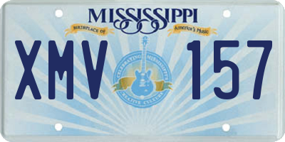 MS license plate XMV157
