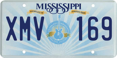 MS license plate XMV169