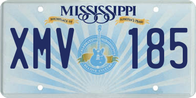 MS license plate XMV185