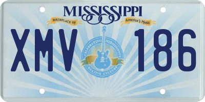 MS license plate XMV186