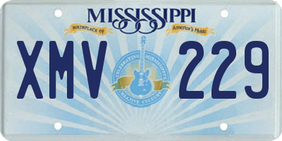 MS license plate XMV229