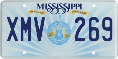 MS license plate XMV269