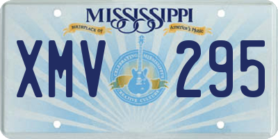 MS license plate XMV295