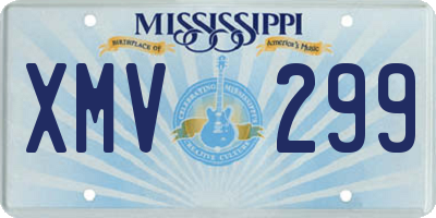 MS license plate XMV299