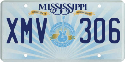 MS license plate XMV306
