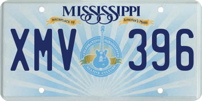 MS license plate XMV396