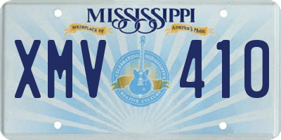 MS license plate XMV410