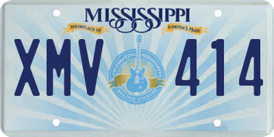 MS license plate XMV414