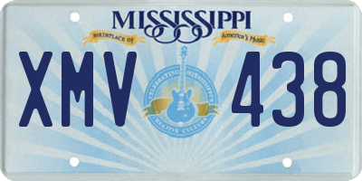 MS license plate XMV438