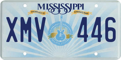 MS license plate XMV446