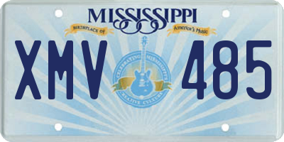 MS license plate XMV485