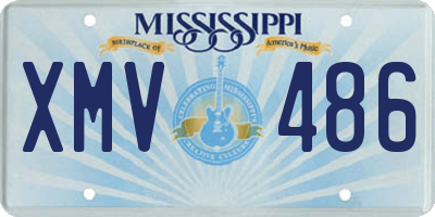 MS license plate XMV486