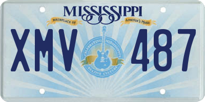 MS license plate XMV487