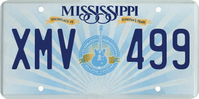 MS license plate XMV499
