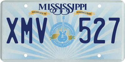 MS license plate XMV527