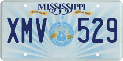 MS license plate XMV529
