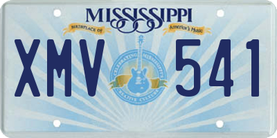MS license plate XMV541